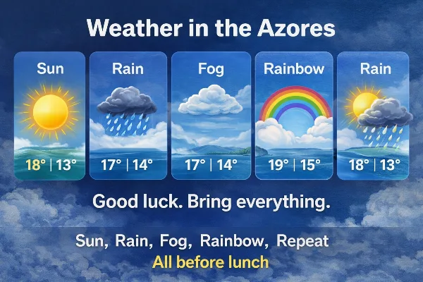 Is the weather forecast in the Azores basically just a suggestion? — Azores fun fact