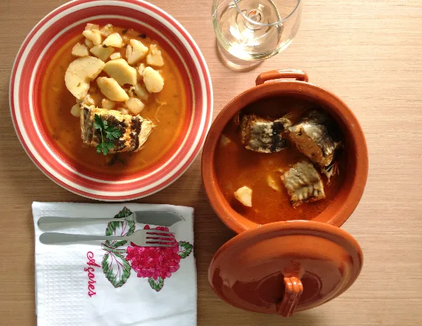 Stewed Conger Eel — traditional Azorean dish
